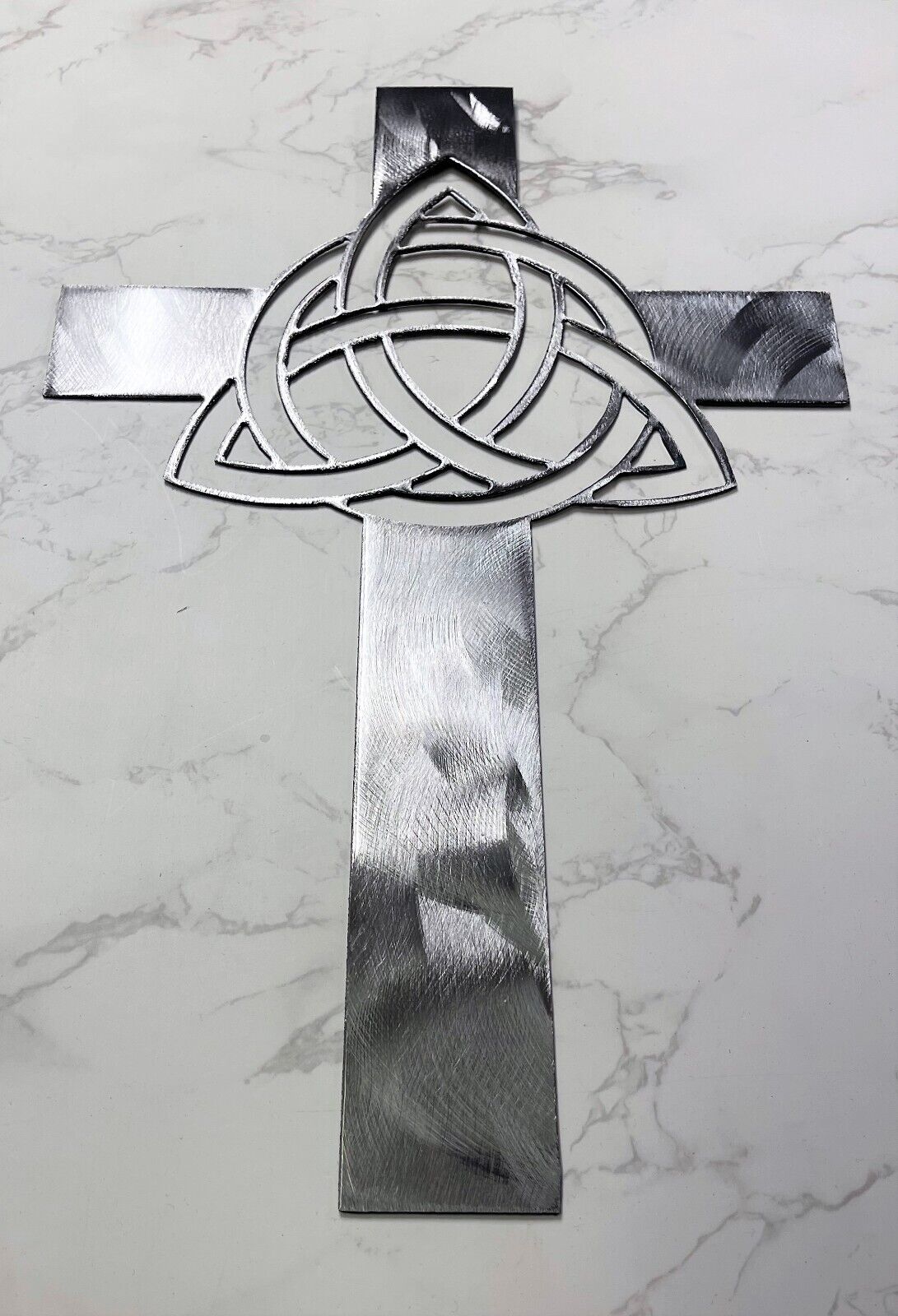 Celtic Infinity Knot Metal Wall Cross 16 1/4\