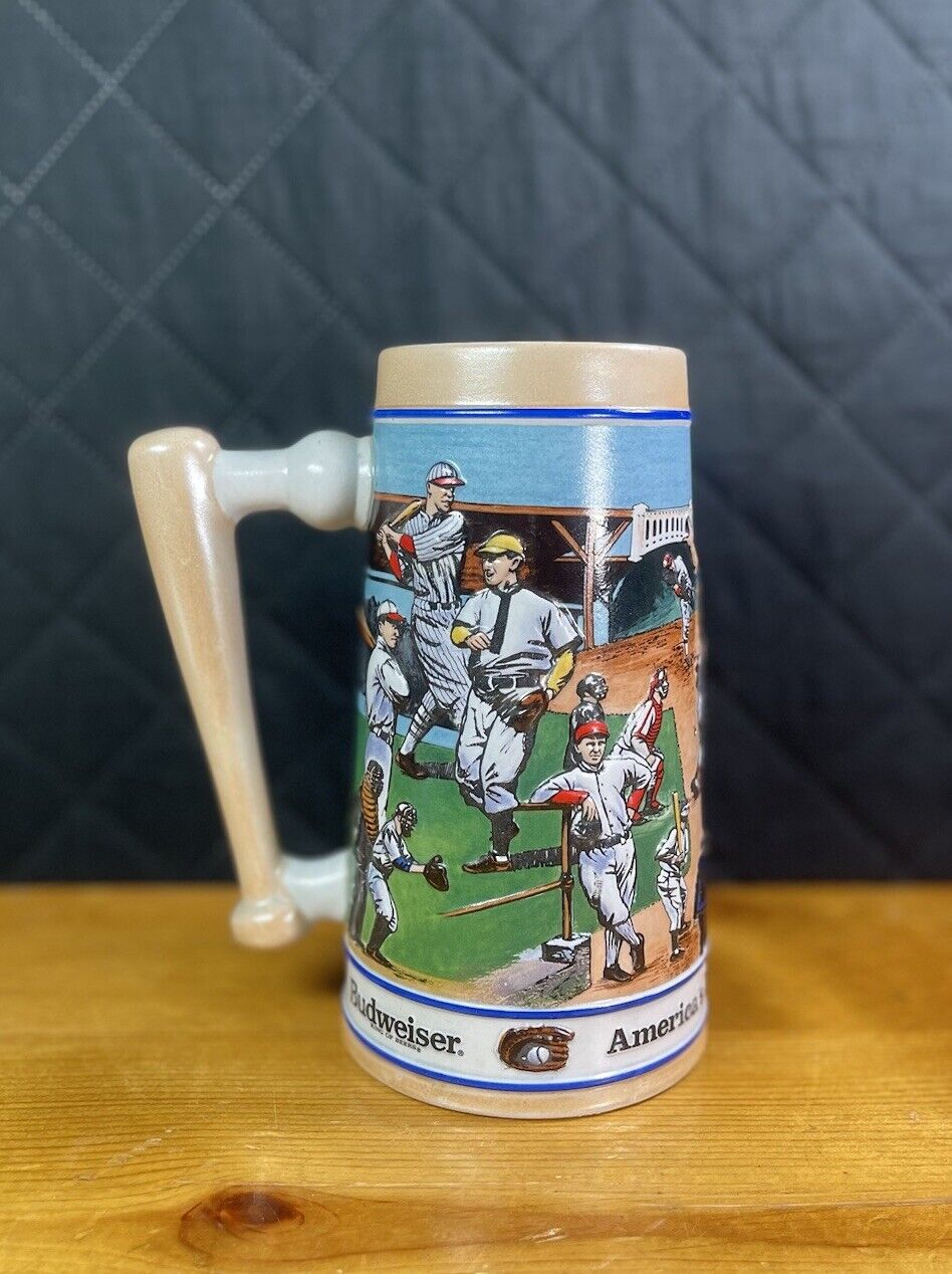 Budweiser Beer Stein, Baseball America's Favorite Pastime 1990 Limited Edition