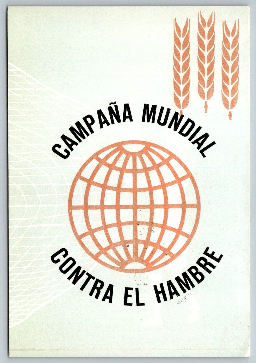 1963  Bell World Against Hunger  Venezuela Postcard