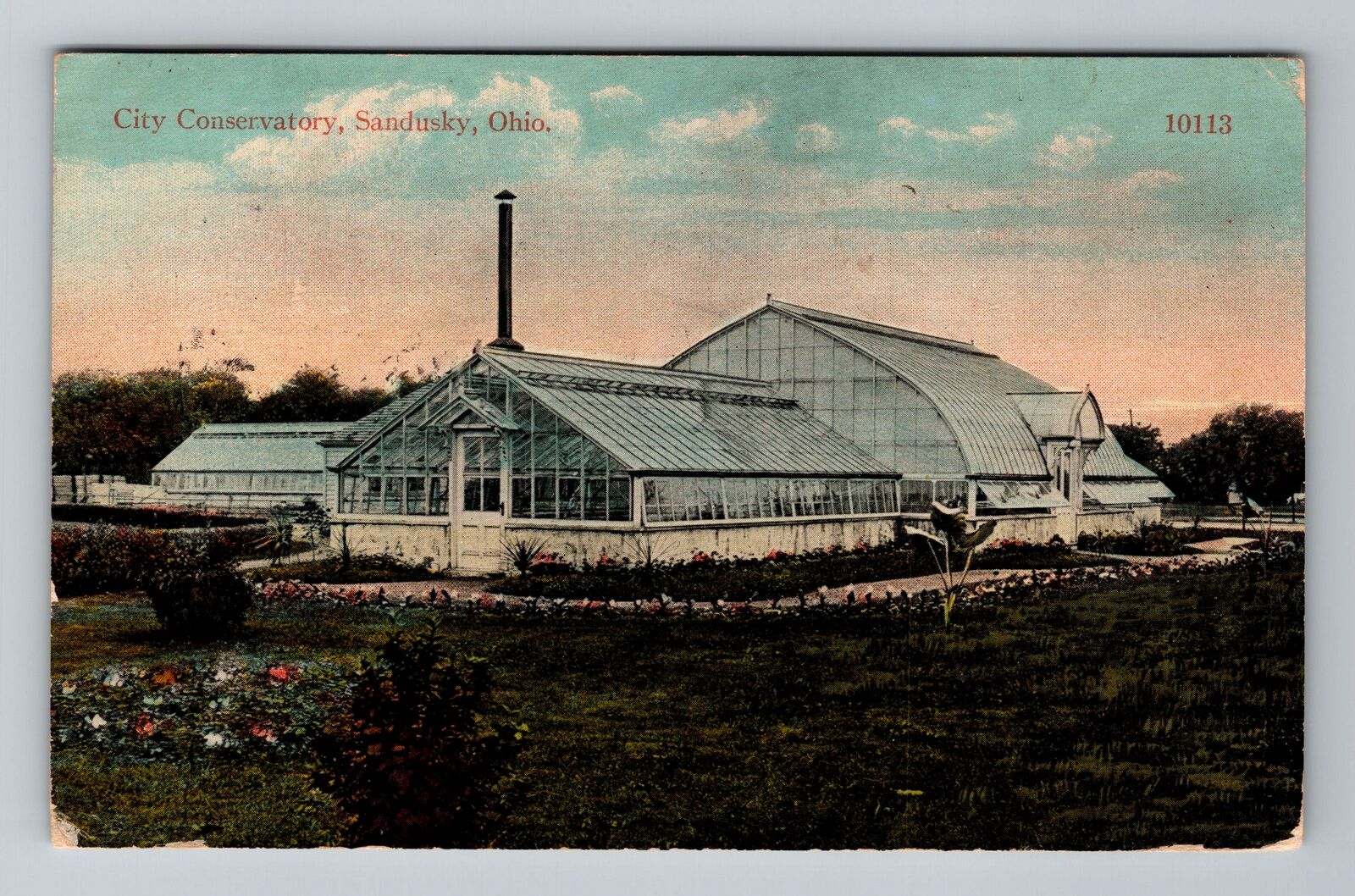 Sandusky OH-Ohio, City Conservatory, c1914 Antique Vintage Postcard