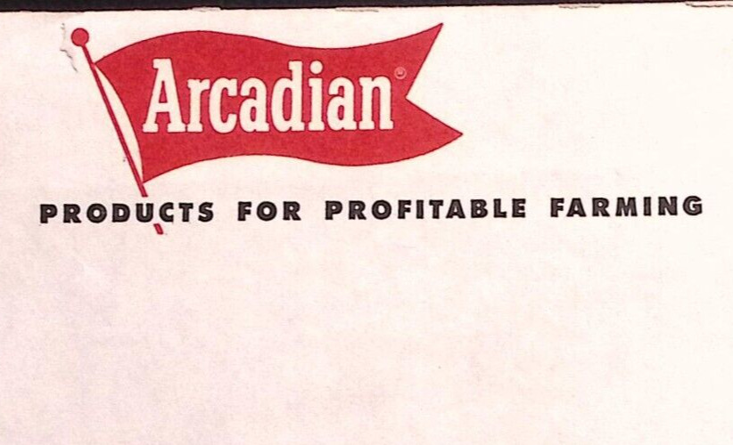 1940s ARCADIAN FARMING PRODUCTS NITROGEN DIVISION ADVERTISING LETTERHEAD Z424