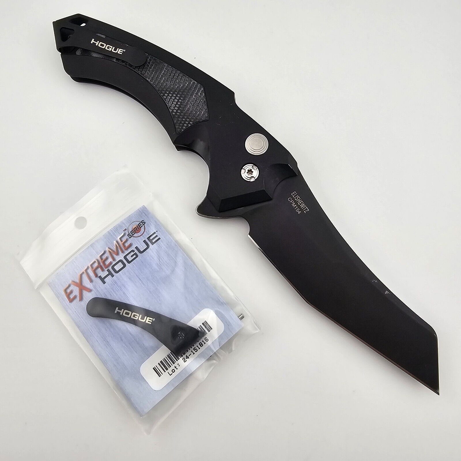 Hogue X5 34569 Folding Knife CPM 154CM Blade Aluminum Handles G-Mascus Inlay