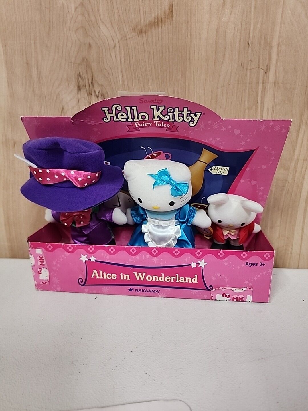 Hello Kitty Fairy Tales Alice In Wonderland Plush Dolls 2004 Sanrio Nakajima