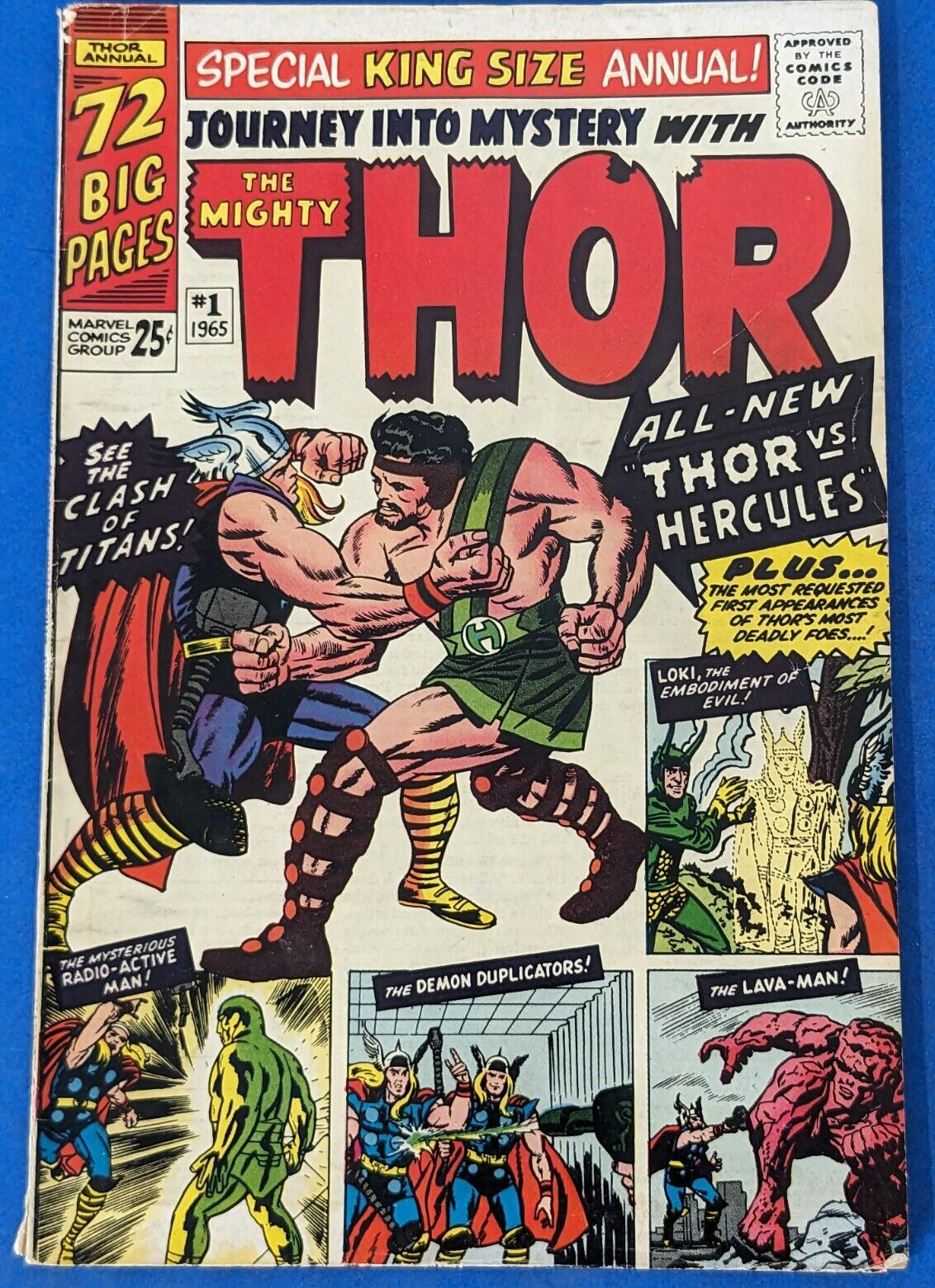Journey Into Mystery Annual #1 Key 1st Hercules 1965 MCU THOR Marvel Comics