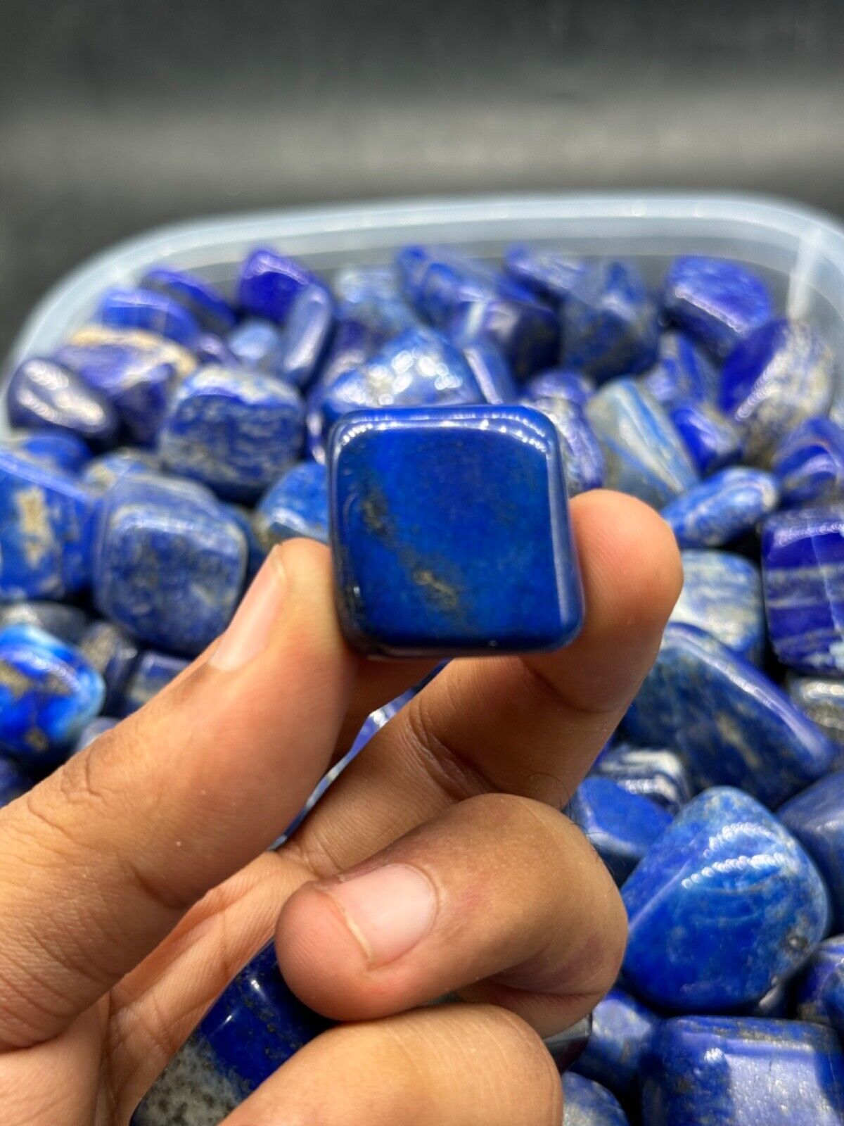 Royal Blue Lapis Lazuli with Pyrite From Afghanistan- wholesale price- 800 grams