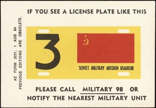 VIETNAM, 1964.. Card - Soviet Military Liason