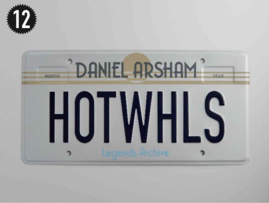 Mattel Hot Wheels Daniel Arsham kith License Plate