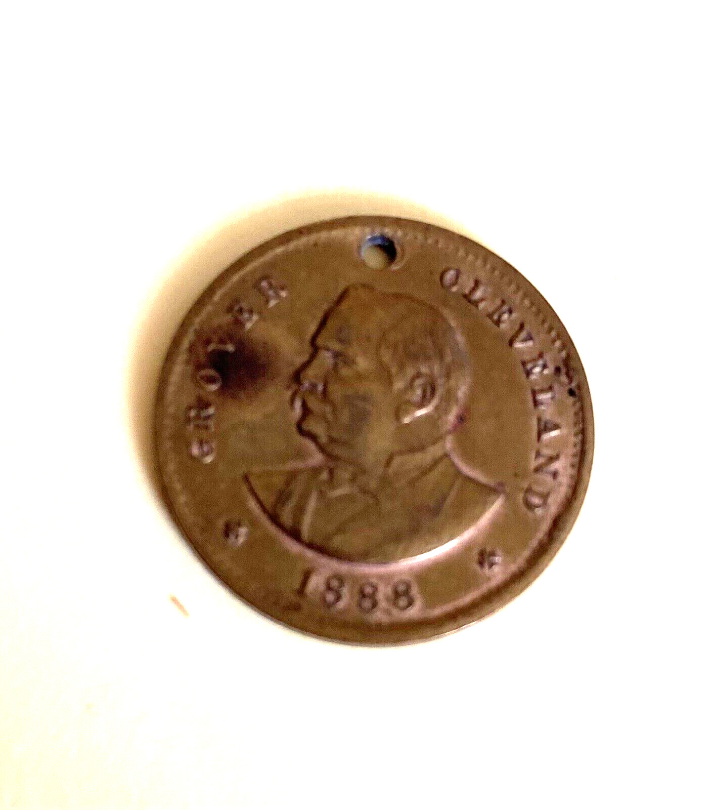 Grover Cleveland Democratic Campaign Token for President 1888