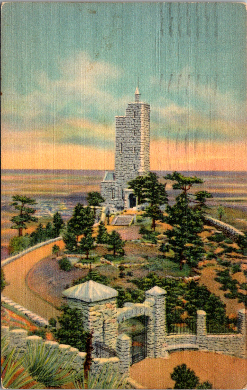 Broadmoor Colorado CO Will Rogers Shrine of the Sun Vintage C. 1940 Postcard