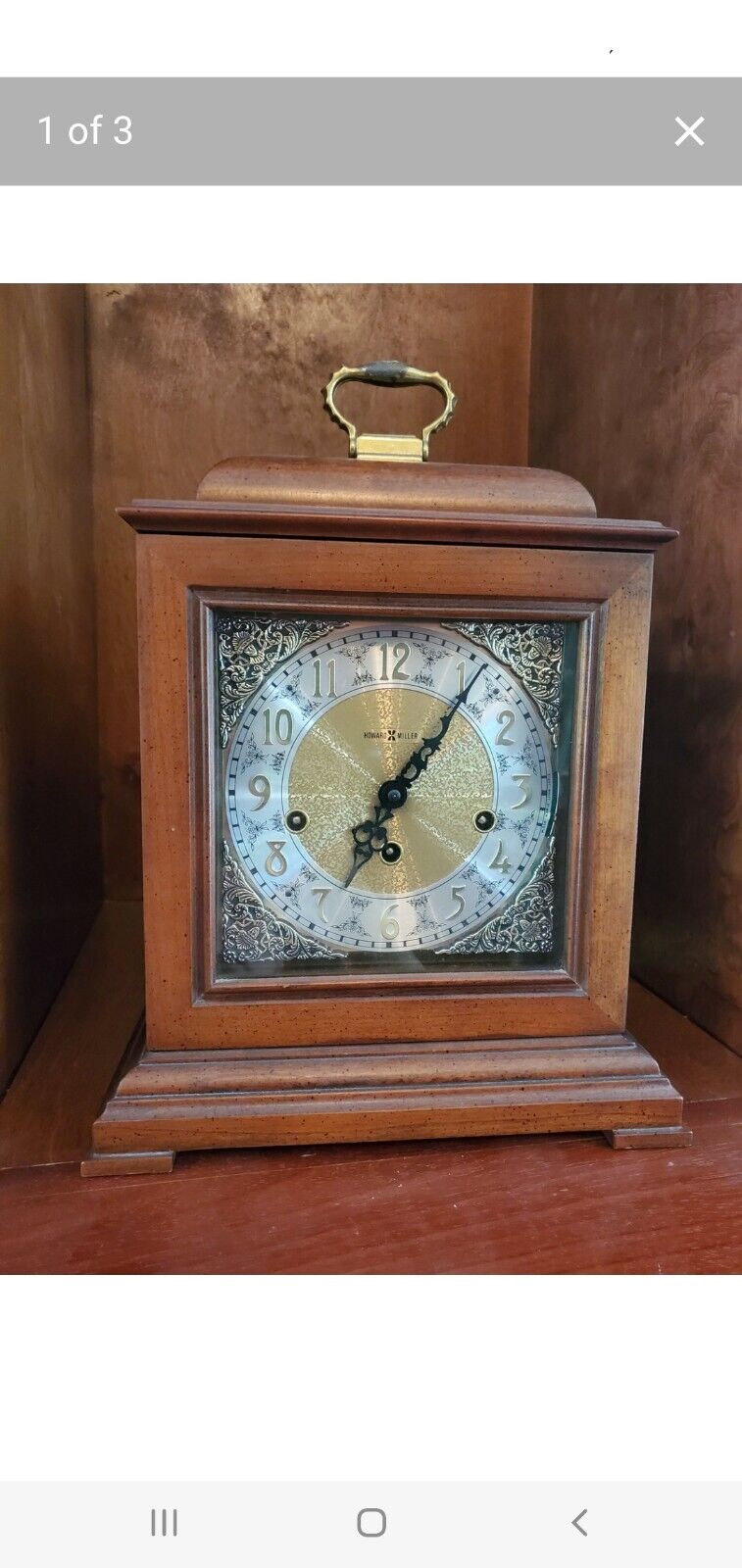 Howard Miller Samuel Watson Wind Up Mantel Clock 612-429