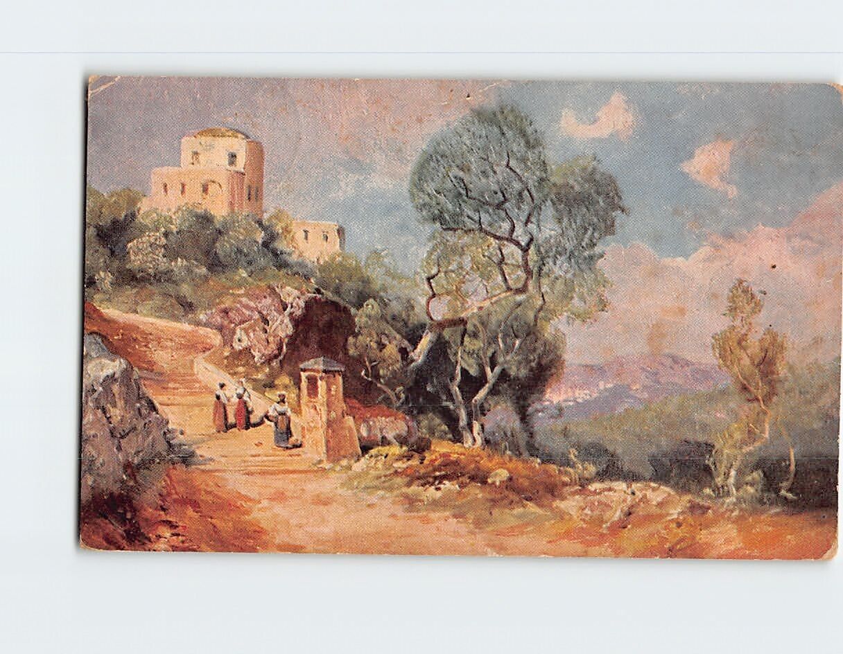 Postcard Countryside Nature Scene Painting