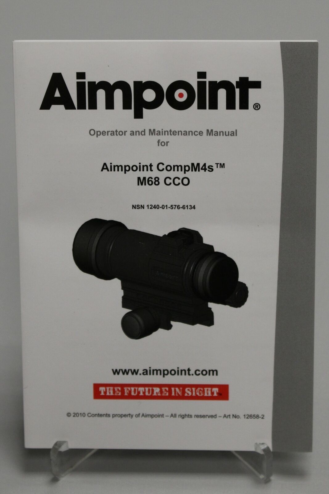 Operator & Maintenance Manual for Aimpoint CompM4s M68 CCO, 1240-01-576-6134
