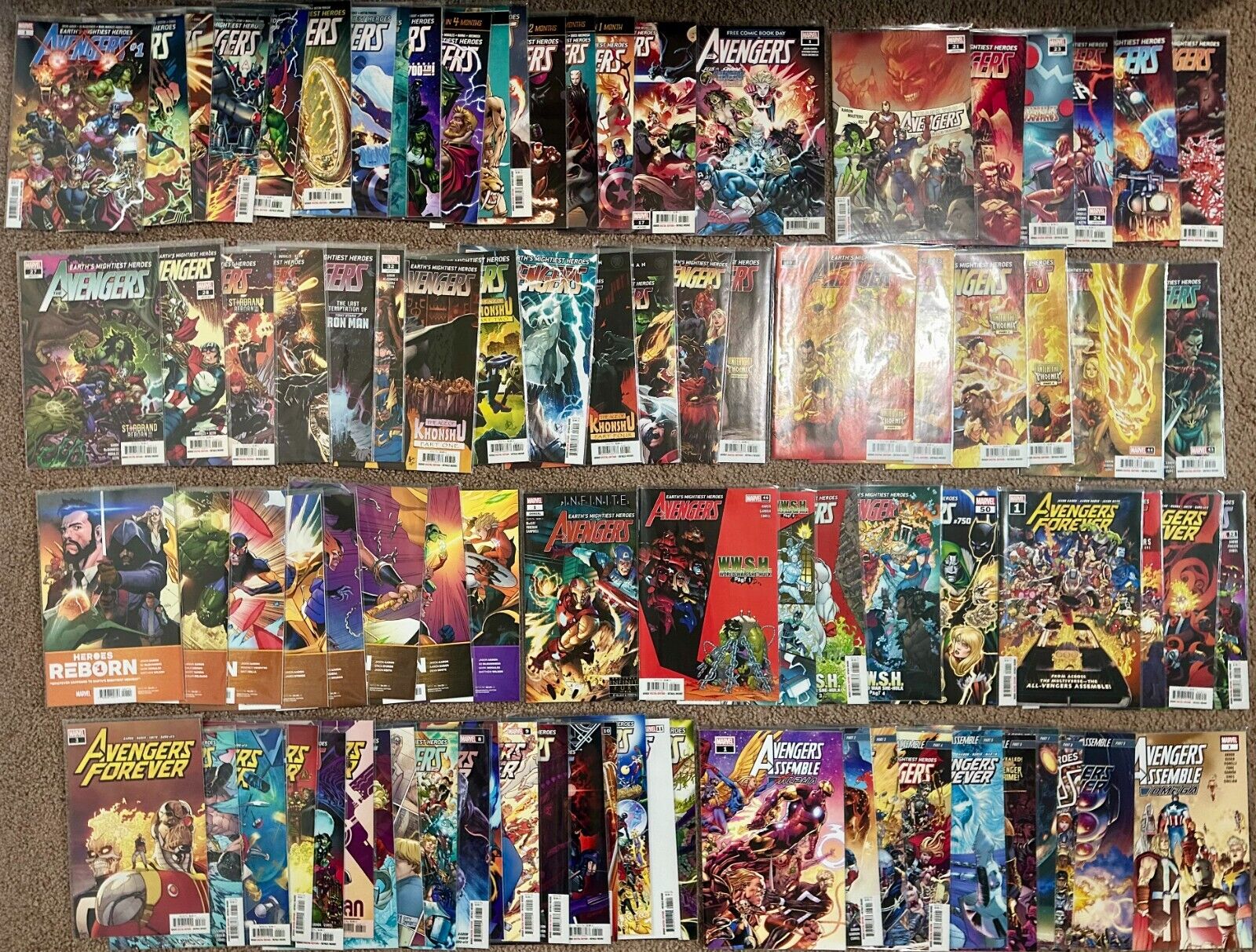 AVENGERS by Jason Aaron, nearly complete run 2018-2023, 89 issues comics lot