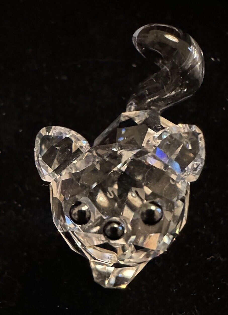 Estate Swarovski Crystal Figurine Bling Kitty