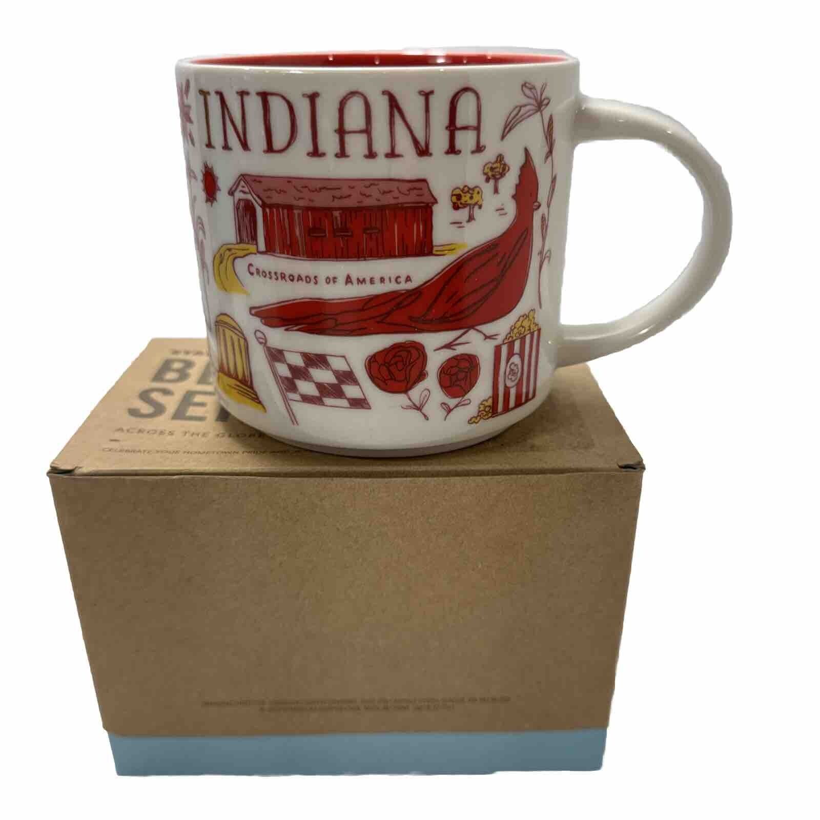 Starbucks Indiana Hoosier Been There Collection Coffee Mug Cup New In Box