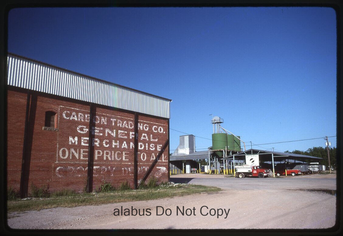 Orig 1991 SLIDE View of Carbon Trading Co, Birdsong Peanut Plant & Truck TX