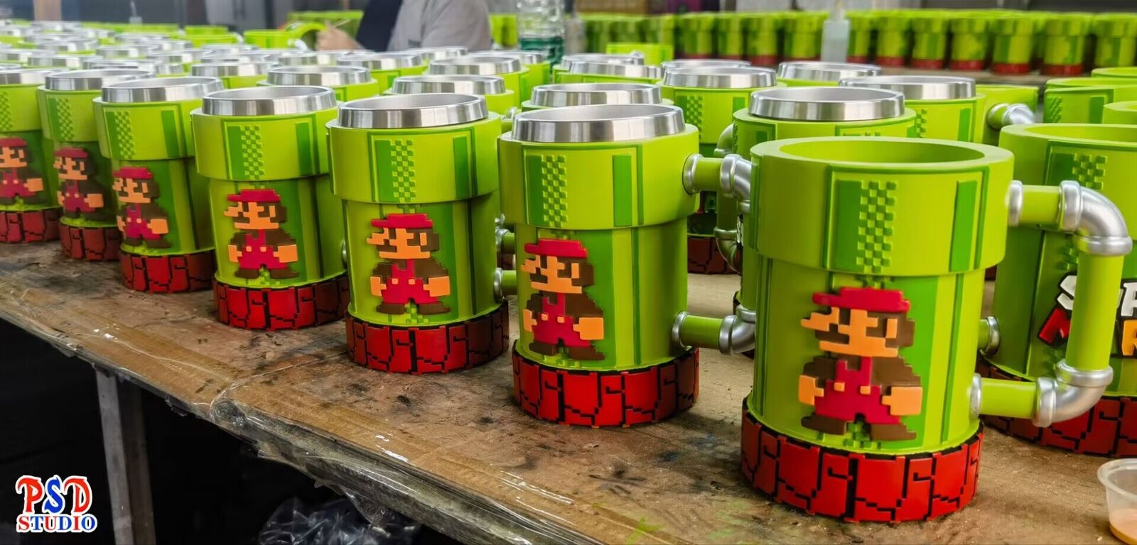 PSD STUDIO Super Mario Cup Stainless Steel 15cm 400ml in stock