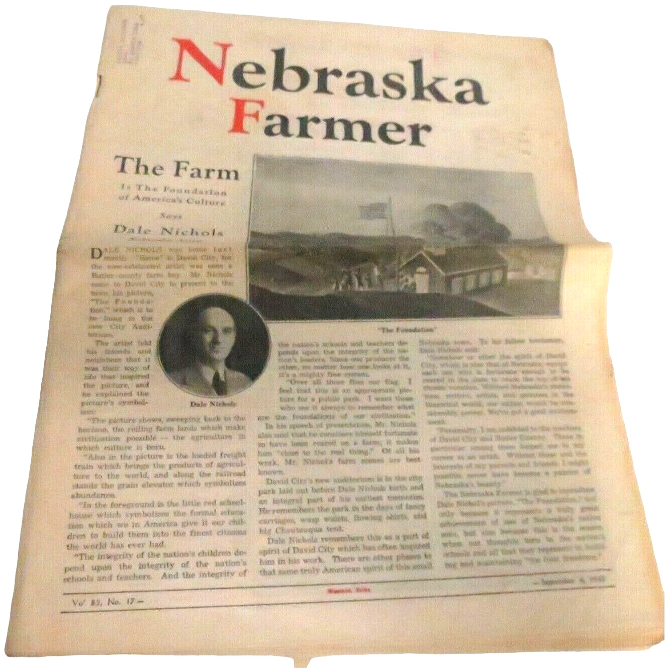 Nebraska Farmer September 4 1943 Newspaper Magazine 40 Pages