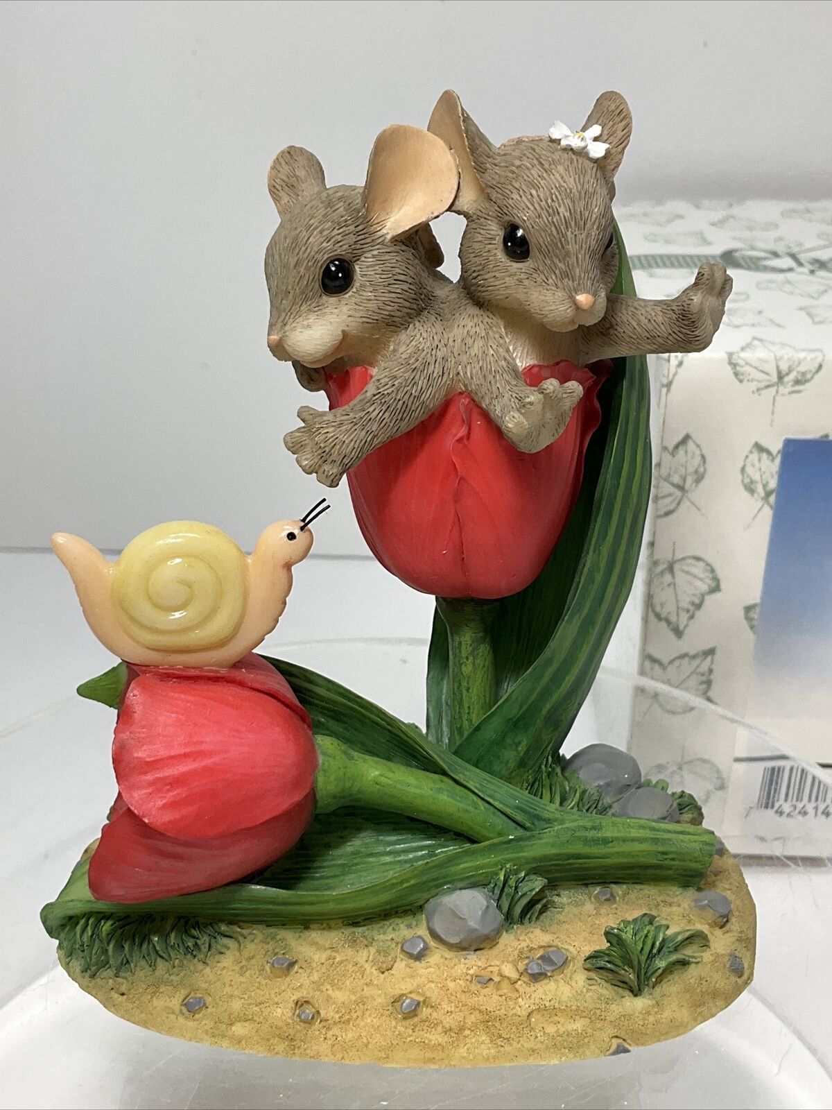 Charming tails A Tulip For Two figure by Fitz & Floyd special edition 2000