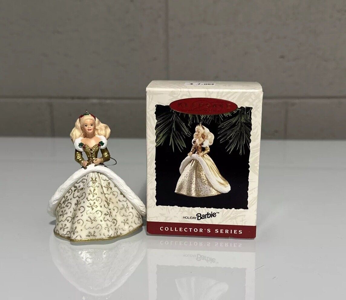 1994 Holiday Barbie Hallmark Keepsake Collectors Series Christmas Ornament W/box