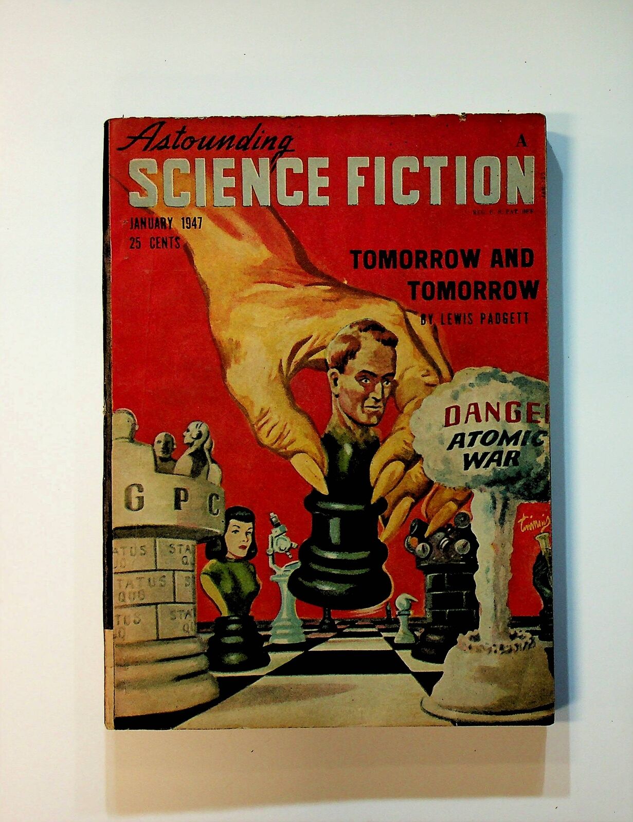 Astounding Science Fiction Pulp / Digest Vol. 38 #5 VG 1947 Low Grade