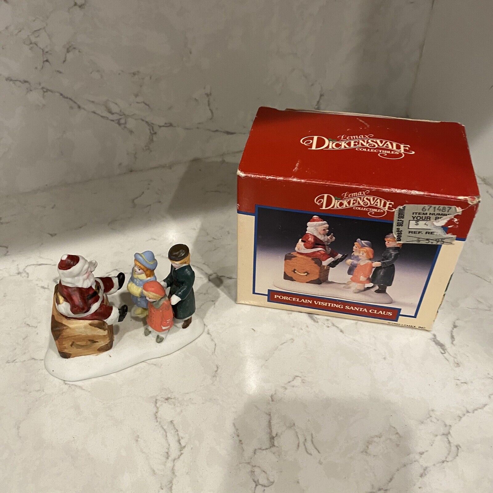 Lemax Dickensvale Collectibles Santa Claus Christmas Village Porcelain Figurine