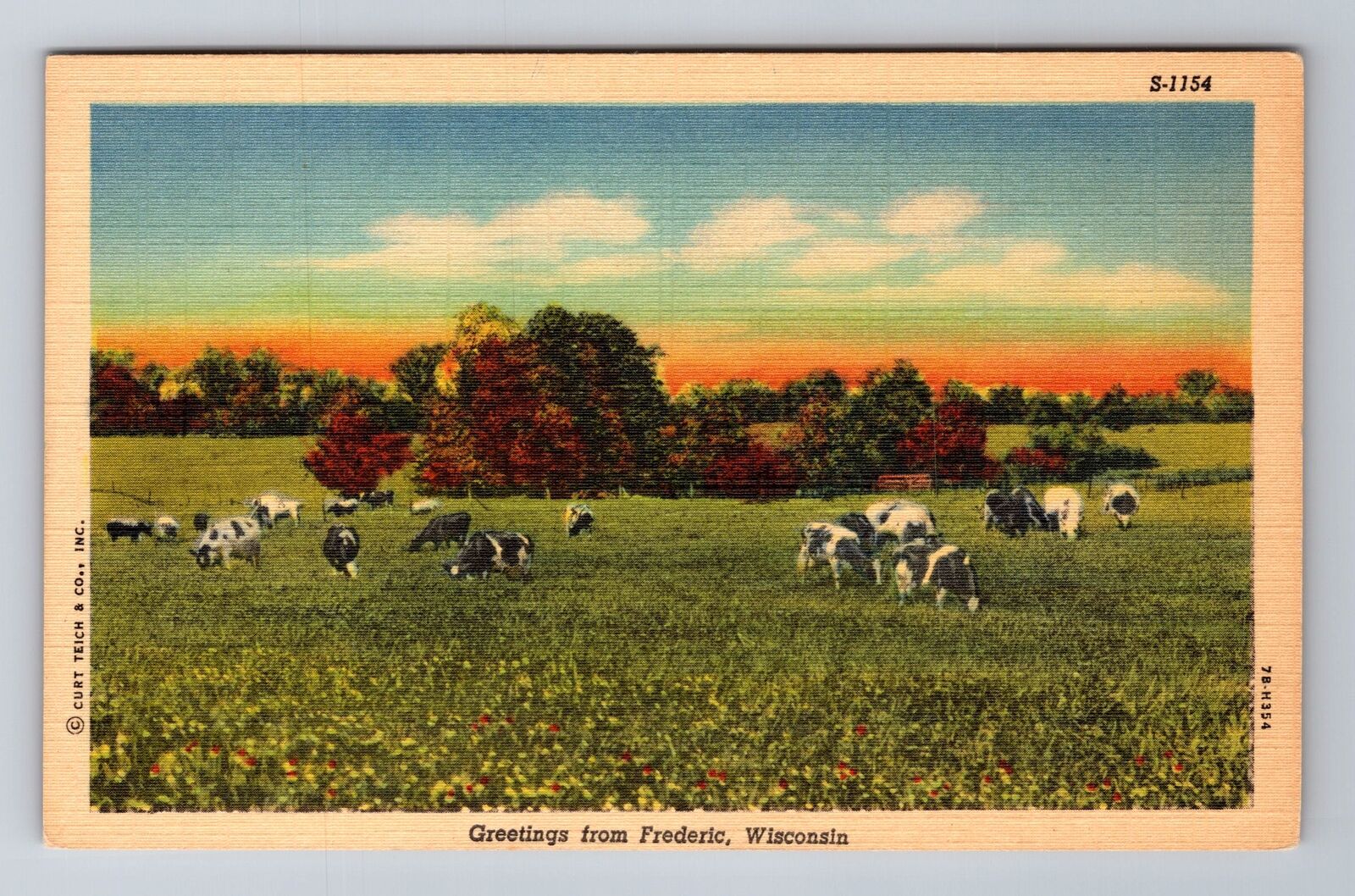 Frederic WI-Wisconsin, Scenic Greetings, Antique, Vintage Postcard