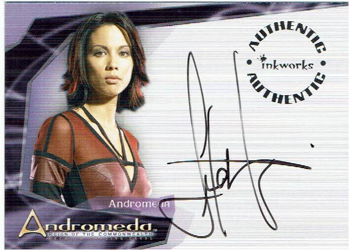 Andromeda Reign of the Commonwealth Autograph Auto Card A3 Lexa Doig as Ship AI