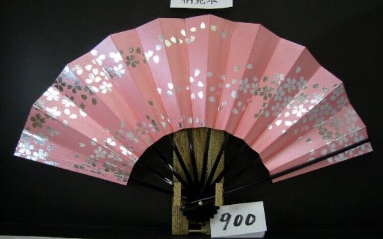 Japanese Folding Fan KYOTO Traditional Sensu Ougi SAKURA Cherry Blossom #900 F/S