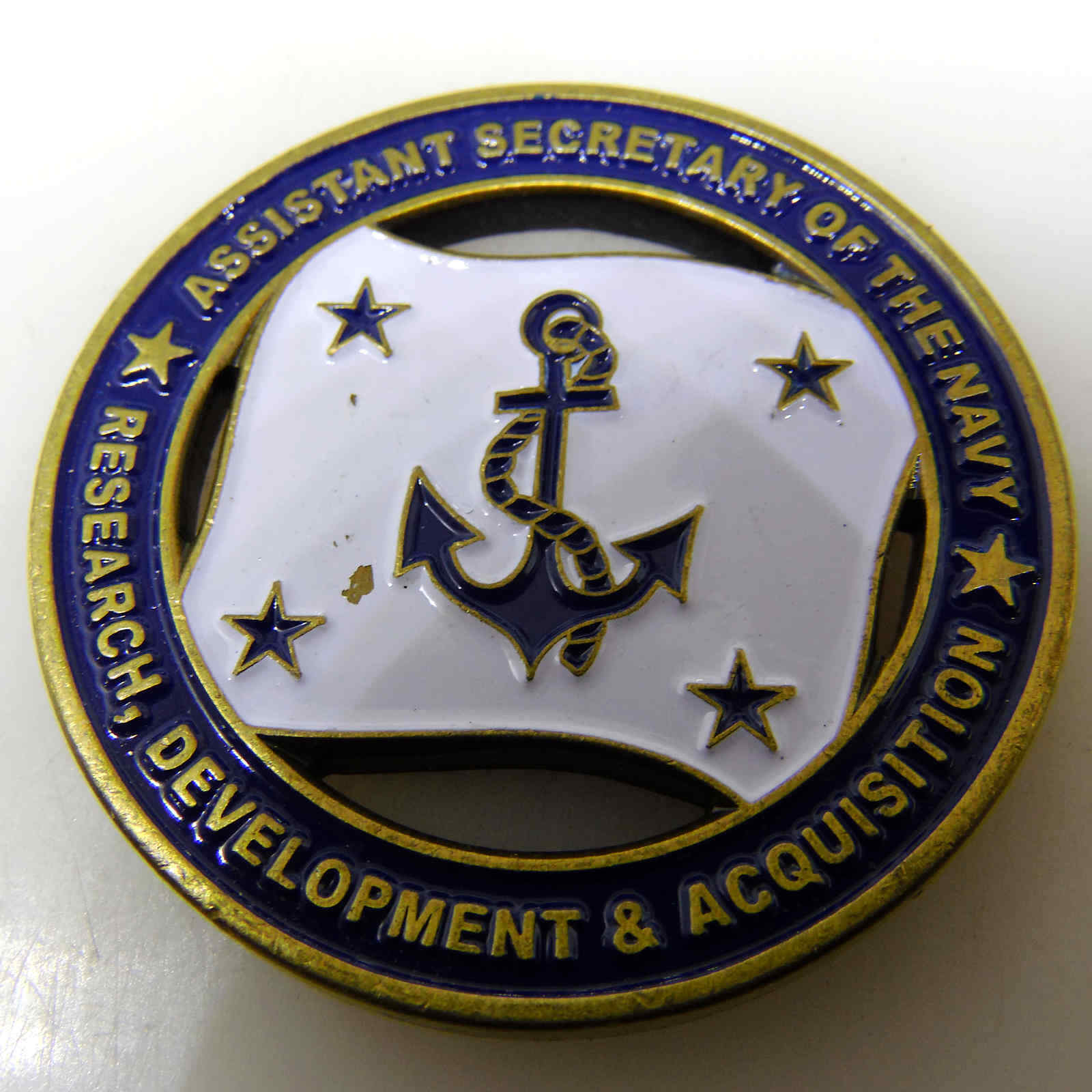 USMC USN ASSISTANT SECRETARY OF THE NAVY CHALLENGE COIN