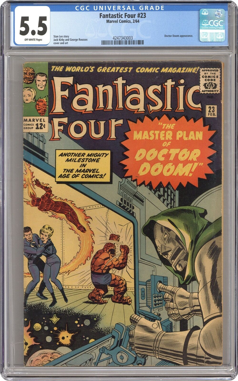 Fantastic Four #23 CGC 5.5 1964 4247343003