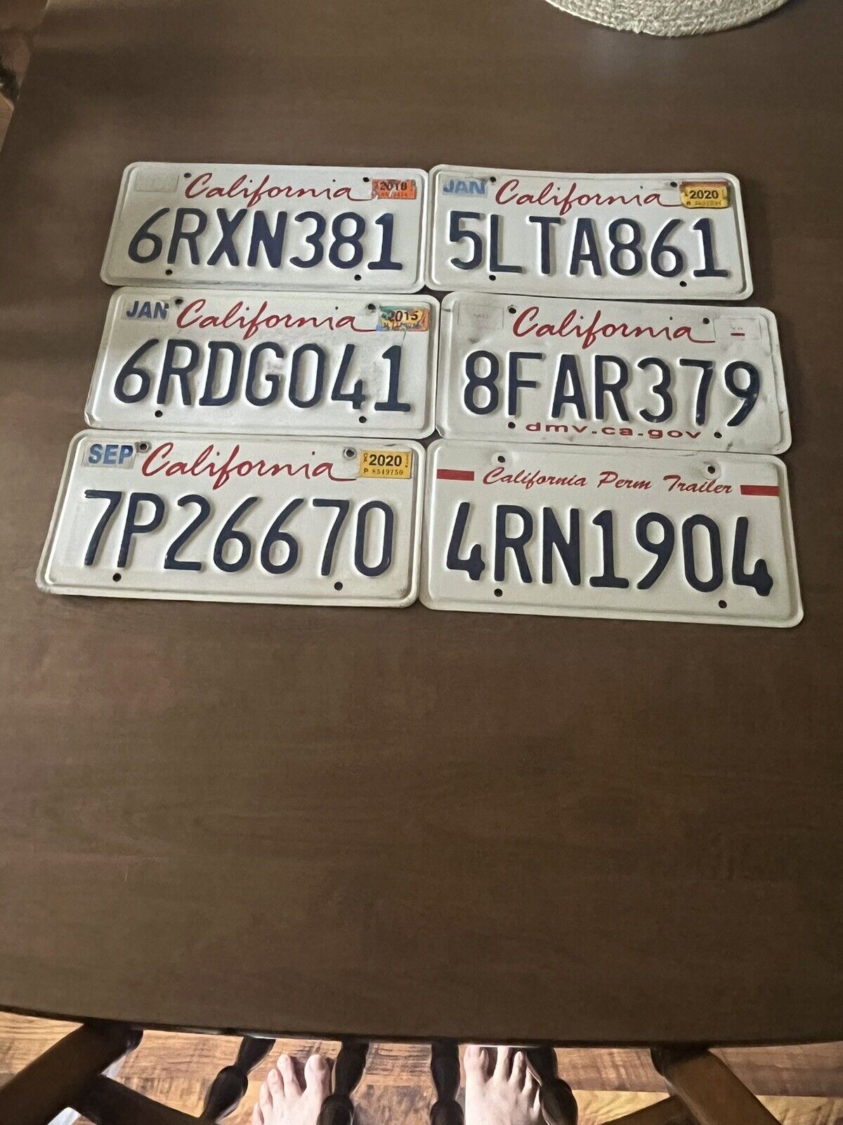 california license plates 6 Grade Craft