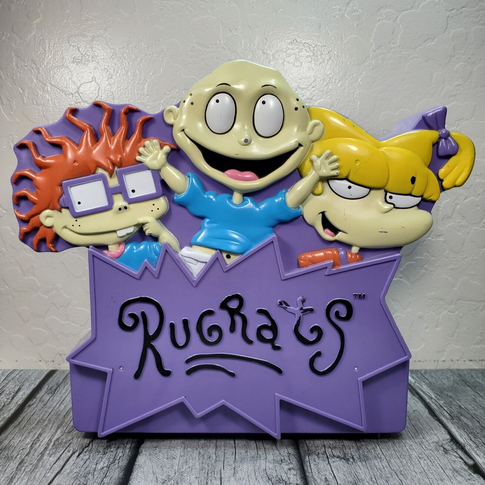 Vintage Colorbok Rugrats Storage Case Purple Activity Box 1997 Tommy Chuckie