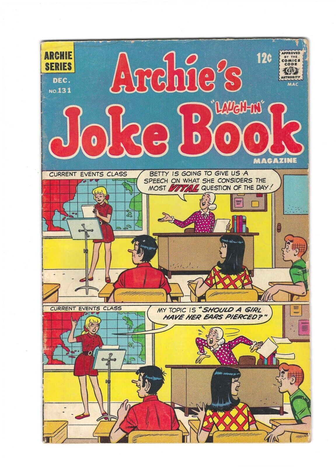 Archie's Joke Book Magazine #131: Dry Cleaned: Pressed: Bagged: Boarded: VG-FN 5