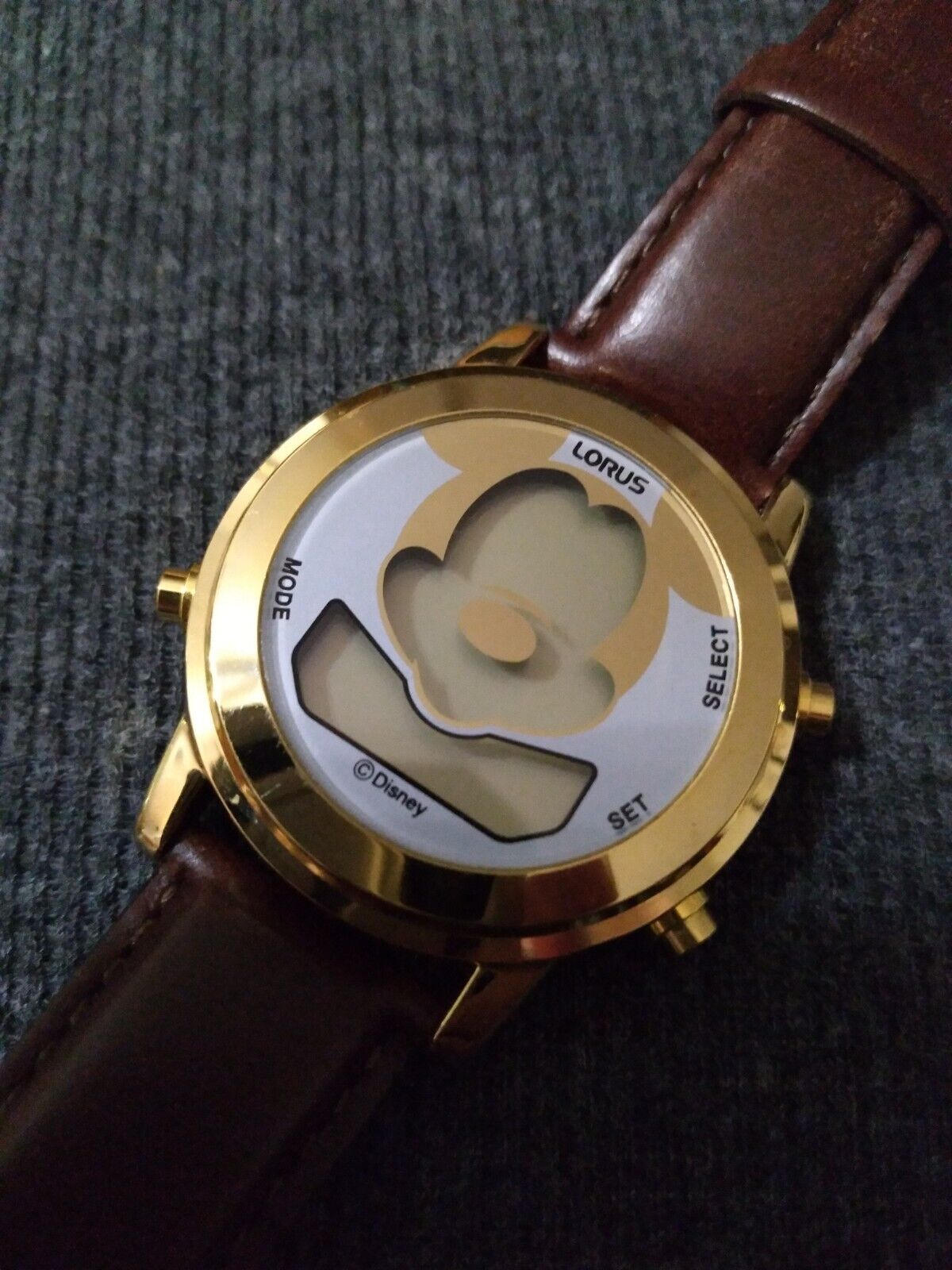 Vintage Lorus Seiko - Winking Mickey Mouse Digital Watch (Never Worn)