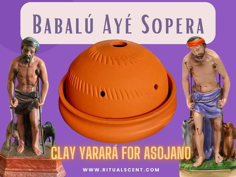 Babalu Aye Sopera - Yarara Asojano - San Lazaro sopera clay barro (Grande)