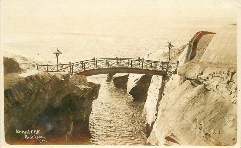 San Diego California C-1910 Sunset Cliffs Point Loma RPPC Postcard 21-12086