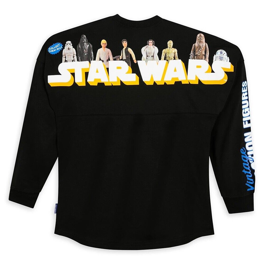 Disney Store Original Spirit Jersey Star Wars T-shirt Vintage Action Figures XL