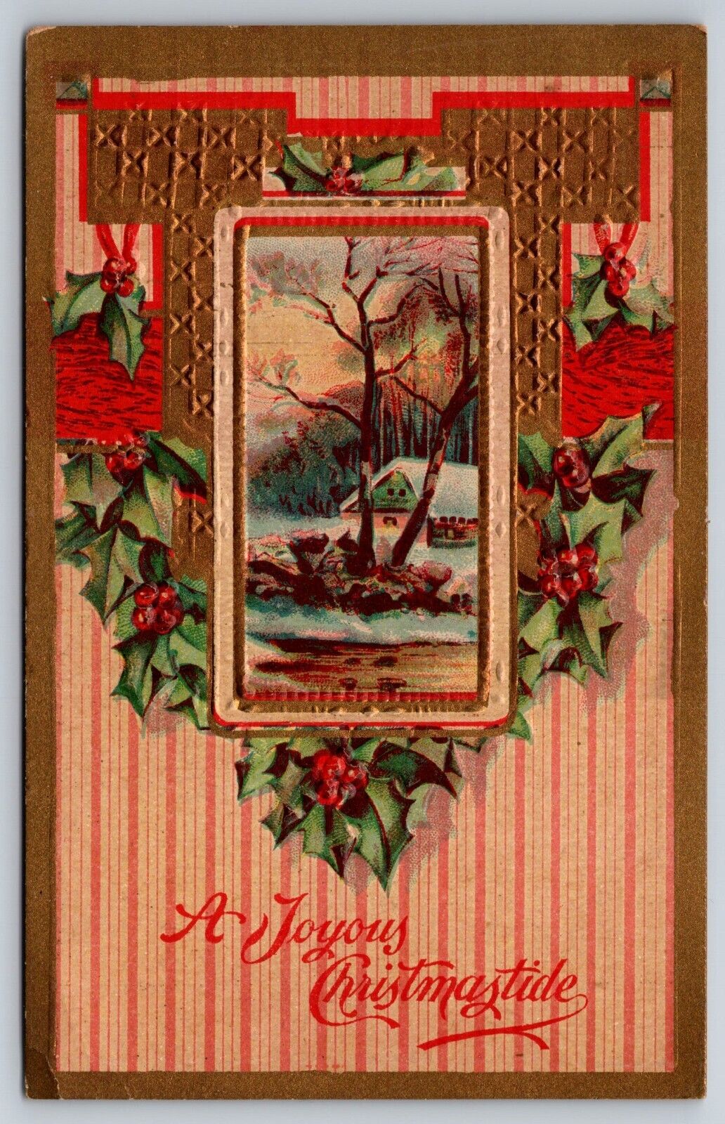 Postcard - A Joyous Christmastide card