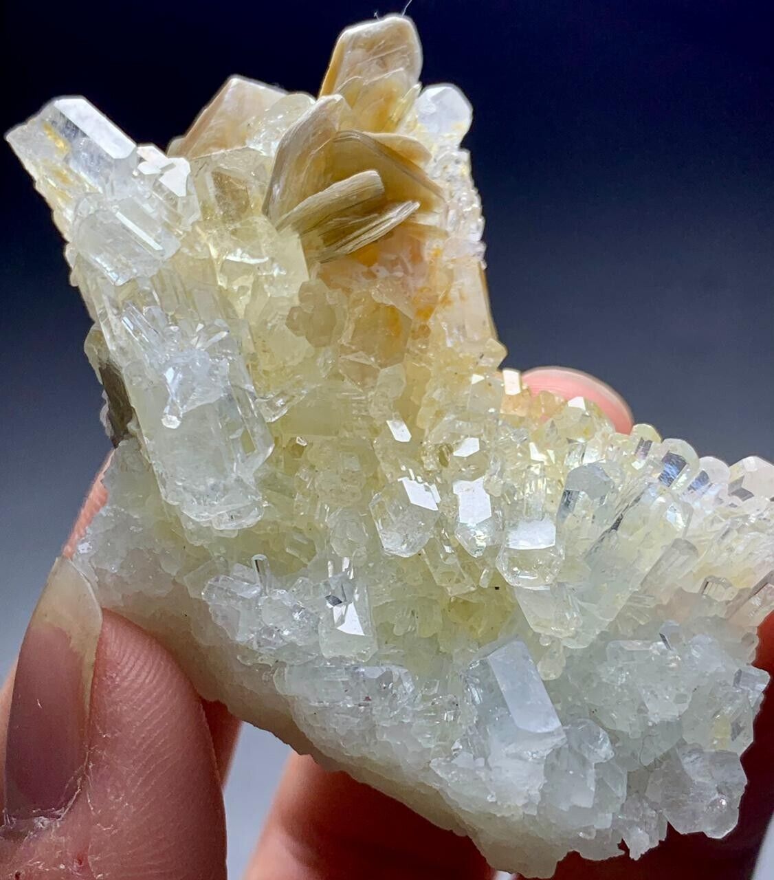 250 CTS Amazing Aquamarine Crystal Bunch From Pakistan