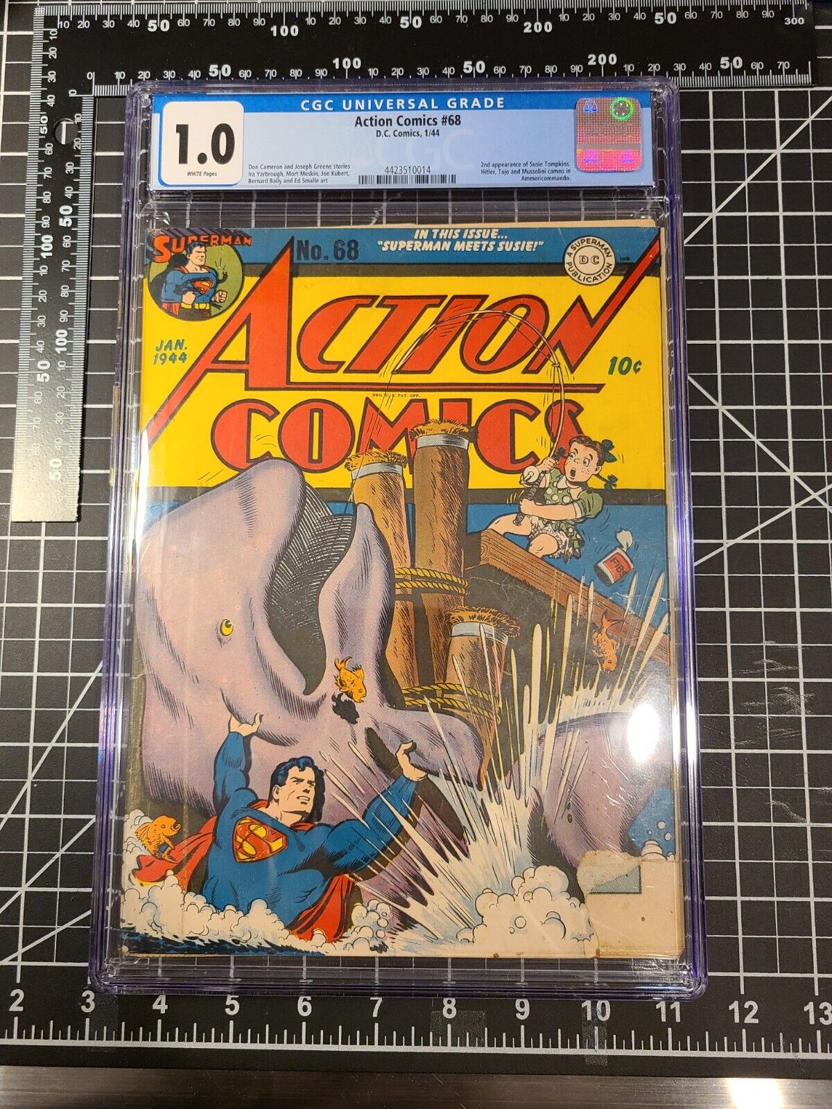 Action Comics #68..Nice Copy (1944)…Very Rare…80 YEARS OLD
