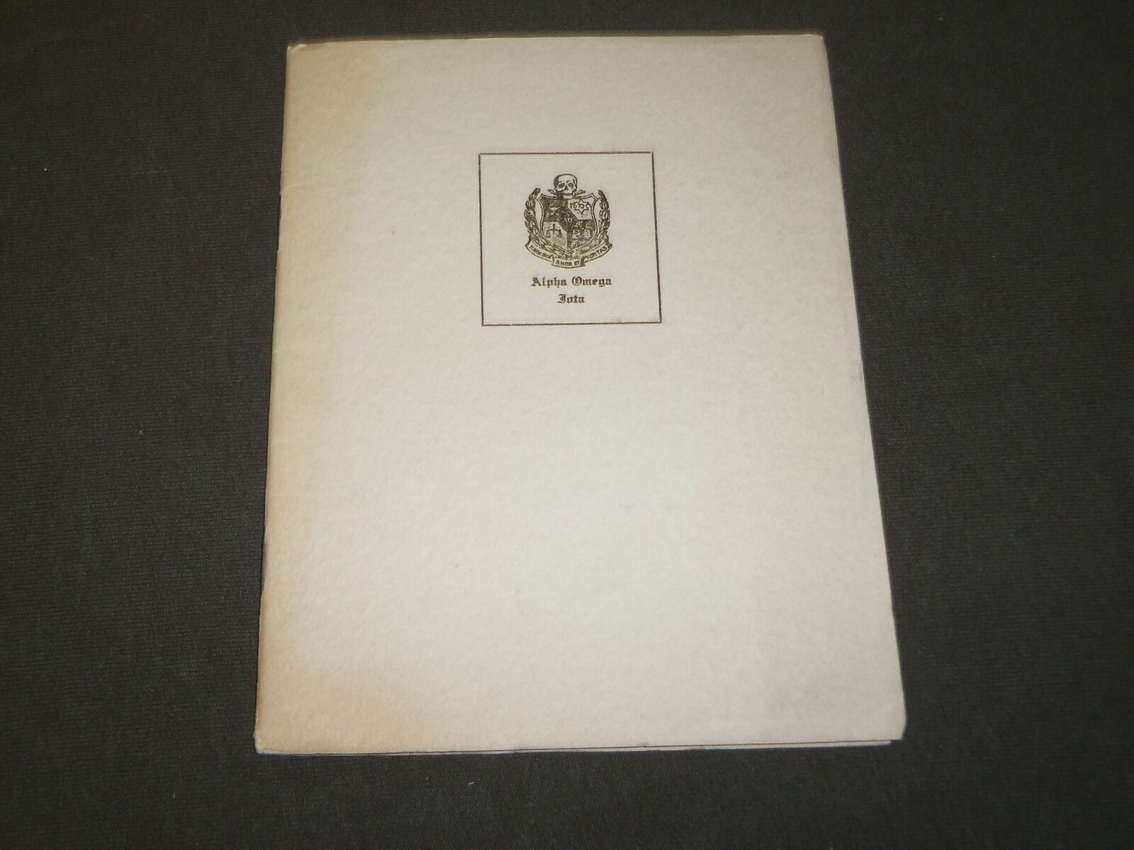 1923 NY COLLEGE OF DENTISTRY IOTA CHAPTER BANQUET PROGRAM - J 3665