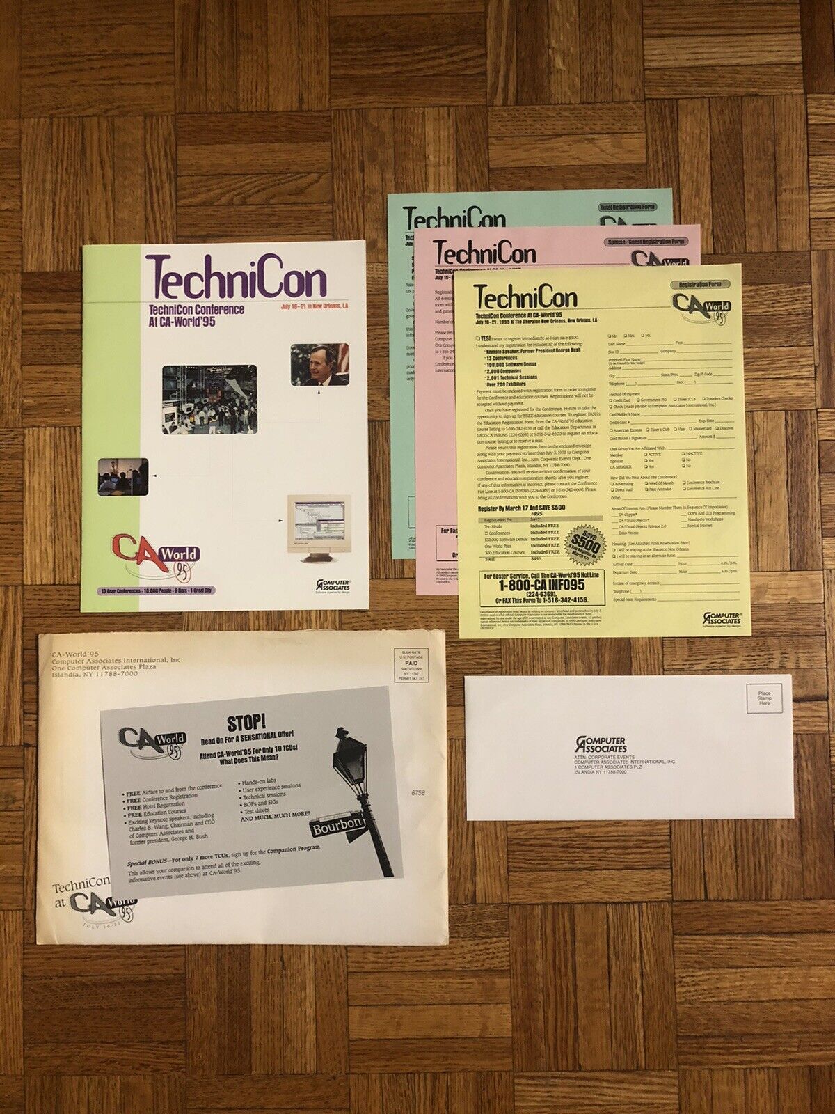 1995 TechniCon Tech Conference At CA-World New Orleans Info Packet