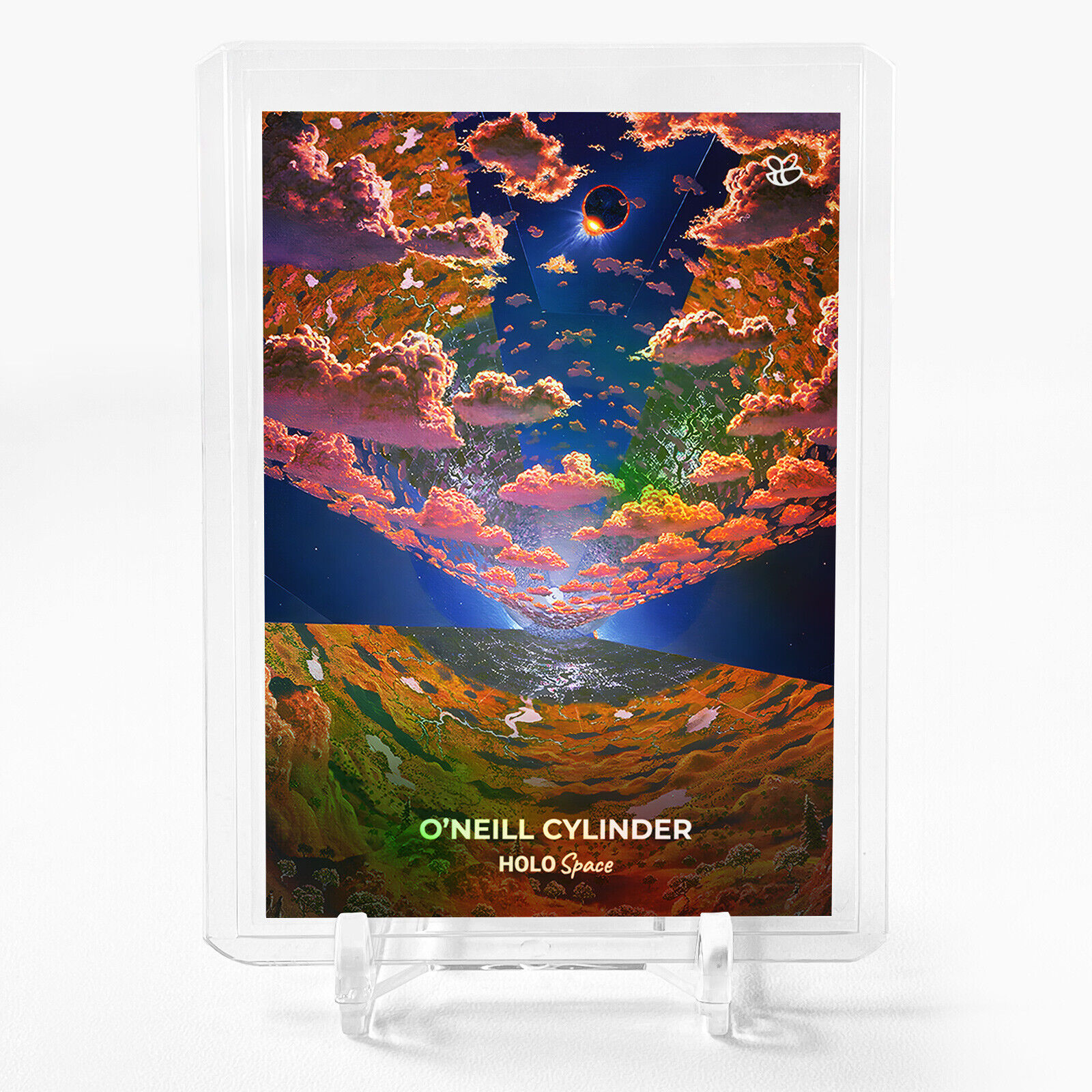 O'NEILL CYLINDER Space Habitat Design Trading Card 2023 GleeBeeCo Holo #OLSP NAS