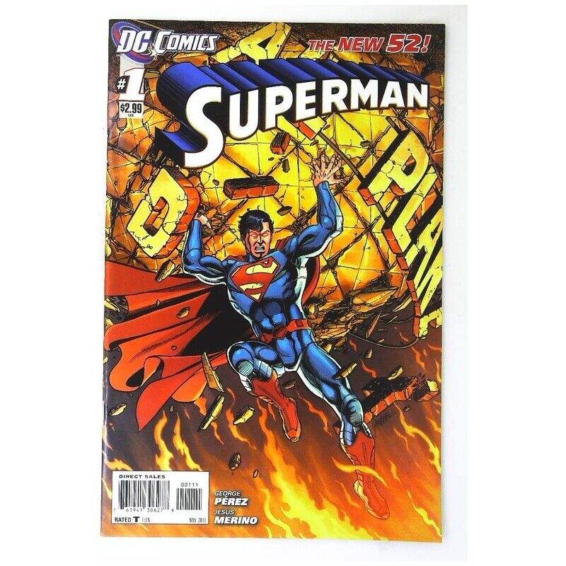 Superman #1 2011 series DC comics NM minus Full description below [n.