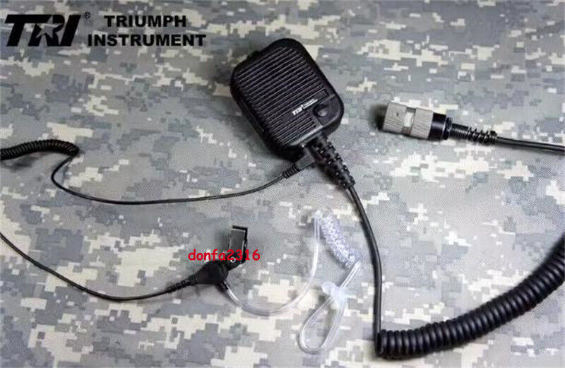 US TRI PRC-152 148 Radio Tactical Hand Microphone Speaker Portable Interphone