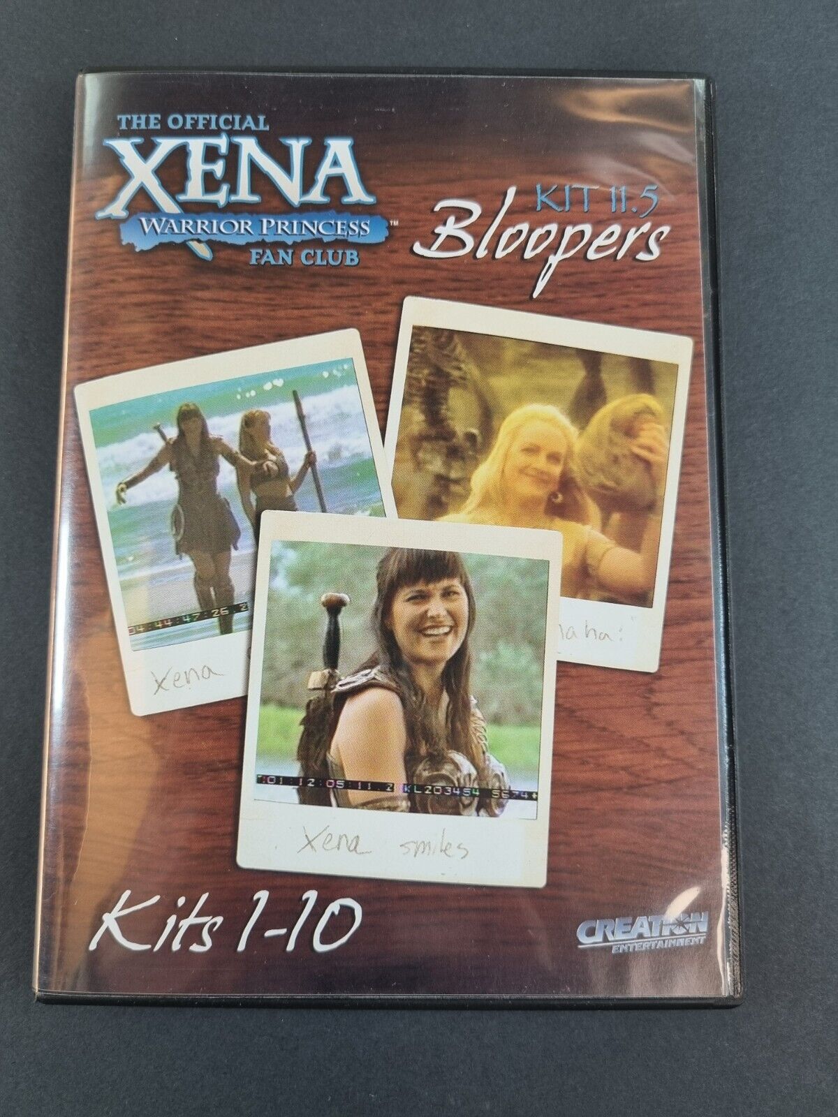 RARE XENA: WARRIOR PRINCESS Fan Club Kit #11.5 (ALL BLOOPERS from KITS 1-10) DVD