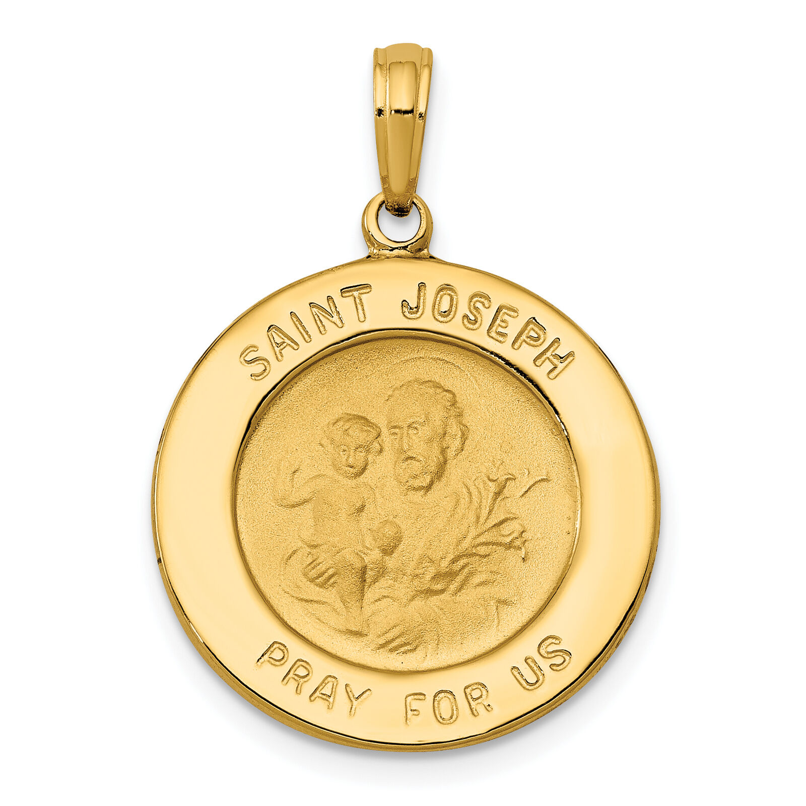14k Saint Joseph Medal Pendant M1506