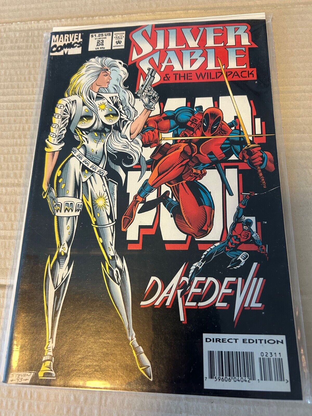 Silver Sable & Wild Pack (1994) Comic Issue #23 early Deadpool app F+-VF Marvel