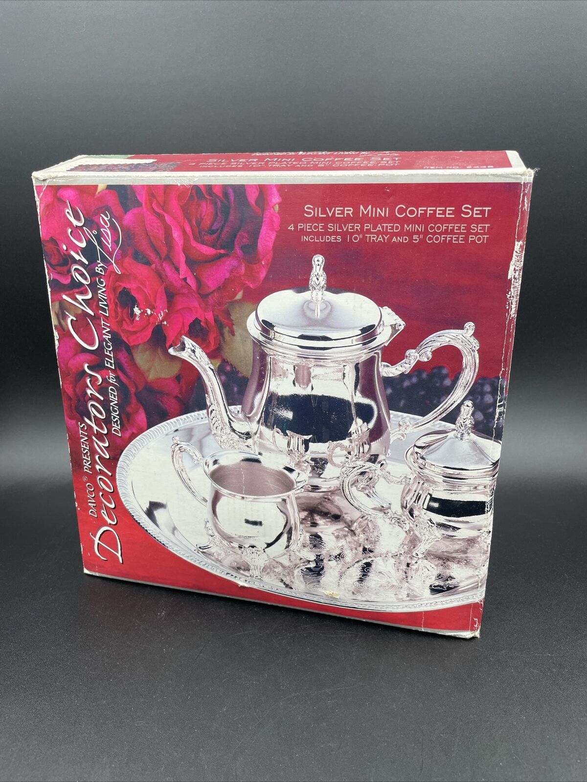 Vintage Davco Decorators Choice Silver Plated Mini Coffee Set / Gorgeous Set New